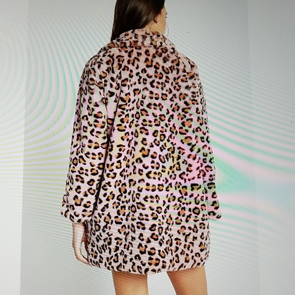 SALE Last 1! Boho leopard delight PINK faux - Picture 4 of 8